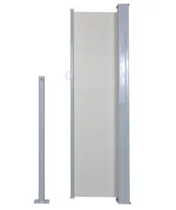vidaXL Retractable Side Awning 120 x 300 cm Cream