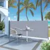 vidaXL Retractable Side Awning 120 x 300 cm Cream