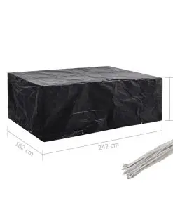 vidaXL Garden Furniture Cover 8 Eyelets 242x162x100 cm