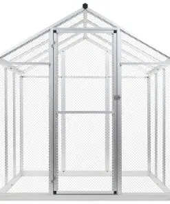 vidaXL Outdoor Aviary Aluminium 183x178x194 cm