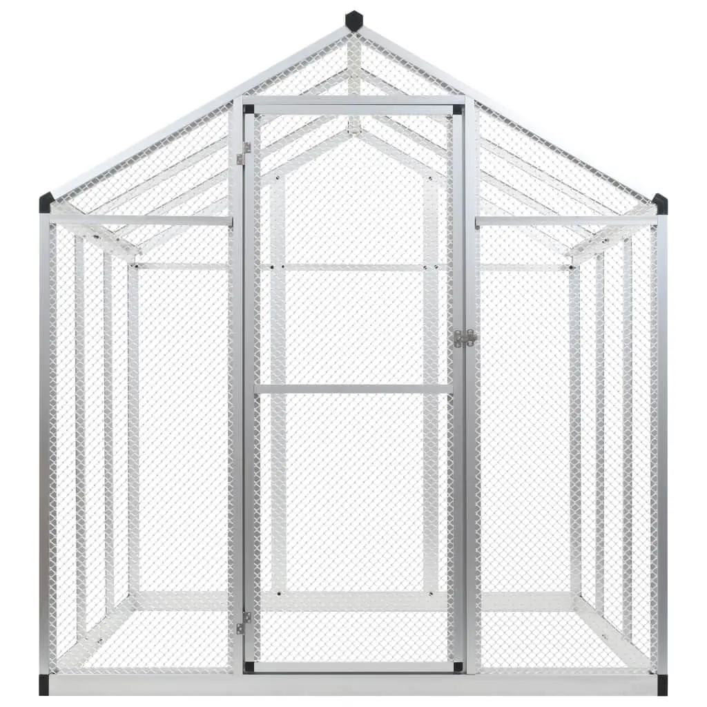 vidaXL Outdoor Aviary Aluminium 183x178x194 cm
