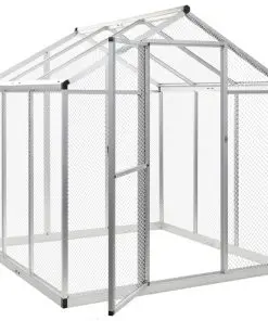 vidaXL Outdoor Aviary Aluminium 183x178x194 cm