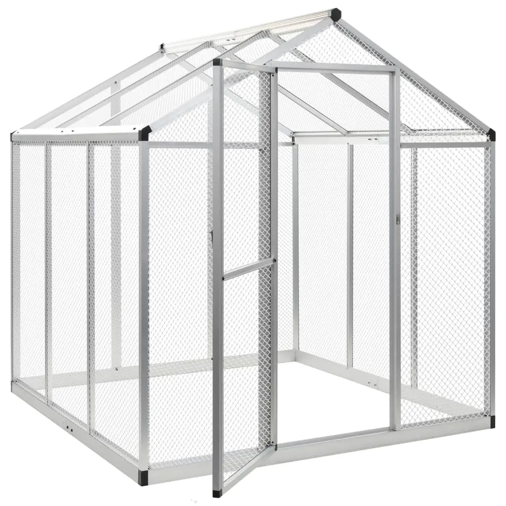 vidaXL Outdoor Aviary Aluminium 183x178x194 cm