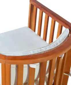 vidaXL 3 Piece Bistro Set with Cushions Solid Eucalyptus Wood