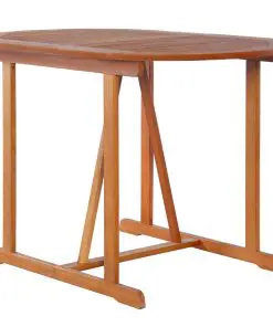 vidaXL 3 Piece Bistro Set with Cushions Solid Eucalyptus Wood