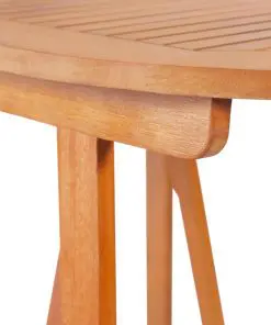 vidaXL 3 Piece Bistro Set with Cushions Solid Eucalyptus Wood