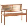 vidaXL 2-Seater Garden Bench 120 cm Solid Eucalyptus Wood