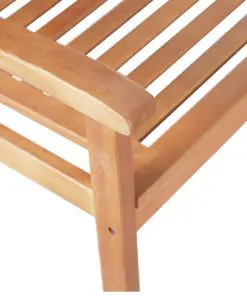 vidaXL 2-Seater Garden Bench 120 cm Solid Eucalyptus Wood
