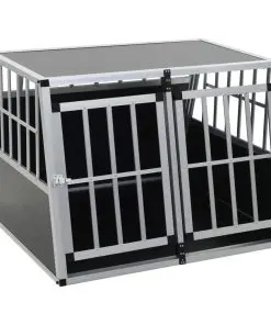 vidaXL Dog Cage with Double Door 94x88x69 cm