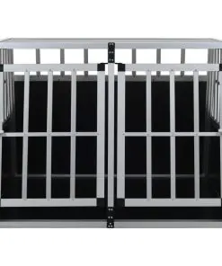 vidaXL Dog Cage with Double Door 94x88x69 cm