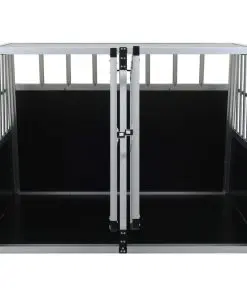 vidaXL Dog Cage with Double Door 94x88x69 cm