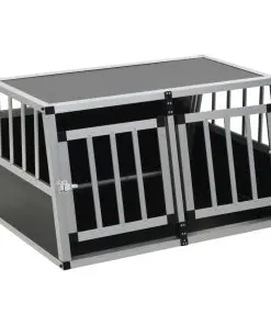 vidaXL Dog Cage with Double Door 89x69x50 cm