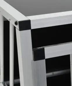 vidaXL Dog Cage with Double Door 89x69x50 cm