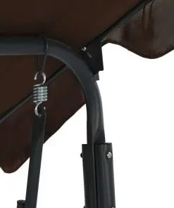 vidaXL Garden Swing Bench Coffee 170x110x153 cm