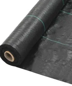 vidaXL Weed & Root Control Mat PP 2×10 m Black