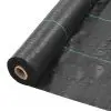 vidaXL Weed & Root Control Mat PP 2×25 m Black