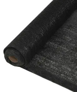 vidaXL Privacy Net HDPE 2×10 m Black