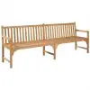 vidaXL Garden Bench 240 cm Solid Teak