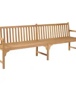 vidaXL Garden Bench 240 cm Solid Teak