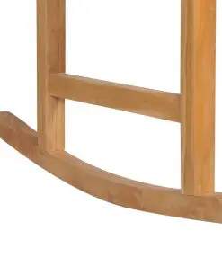 vidaXL Rocking Chair Solid Teak Wood