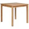 vidaXL Garden Table 80x80x77 cm Solid Teak Wood vidaXL Garden Table 80x80x77 cm Solid Teak Wood
