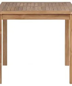 vidaXL Garden Table 80x80x77 cm Solid Teak Wood