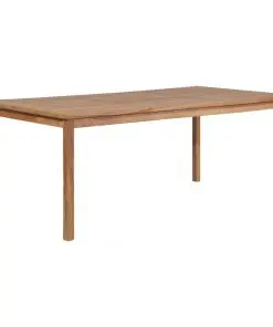 vidaXL 5 Piece Outdoor Dining Set Solid Teak Wood