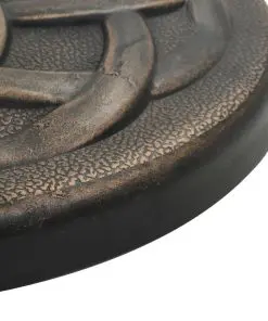 vidaXL Parasol Base Round Polyresin 19 kg Bronze