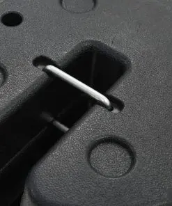 vidaXL Gazebo Weight Plates 4 pcs Black 220×30 mm Concrete