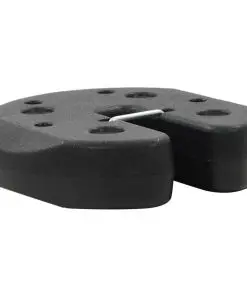 vidaXL Gazebo Weight Plates 4 pcs Black 220×30 mm Concrete