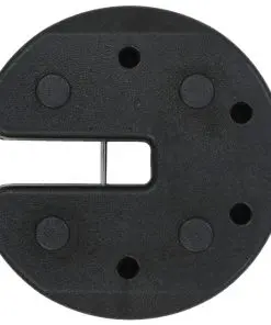 vidaXL Gazebo Weight Plates 4 pcs Black 220×30 mm Concrete