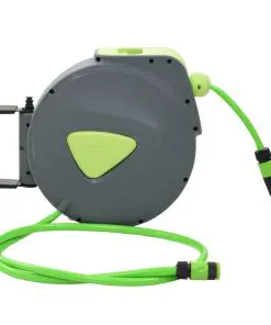 vidaXL Automatic Retractable Water Hose Reel Wall Mounted 20+2 m
