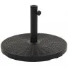 vidaXL Parasol Base Black Round 25 kg