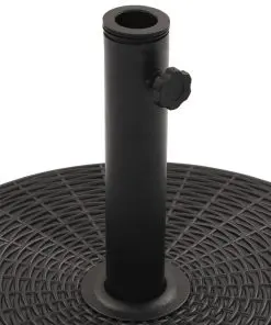 vidaXL Parasol Base Black Round 25 kg