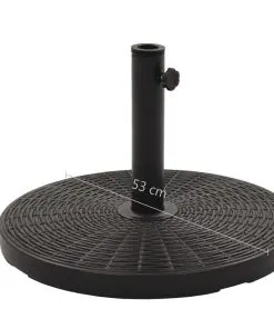 vidaXL Parasol Base Black Round 25 kg