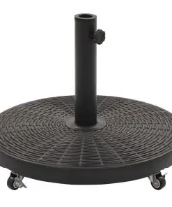 vidaXL Parasol Base Black Round 27 kg