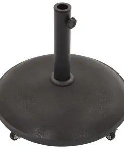 vidaXL Parasol Base Black Concrete Round 25 kg