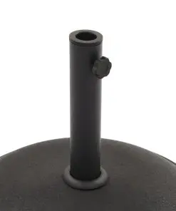 vidaXL Parasol Base Black Concrete Round 25 kg