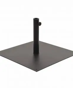 vidaXL Parasol Base Black Steel Square 17 kg