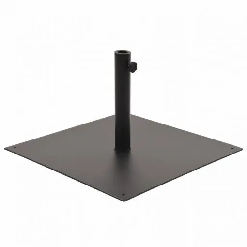vidaXL Parasol Base Black Steel Square 17 kg