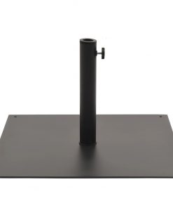 vidaXL Parasol Base Black Steel Square 17 kg