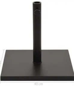 vidaXL Parasol Base Black Square 11 kg