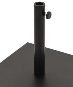 vidaXL Parasol Base Black Square 18 kg