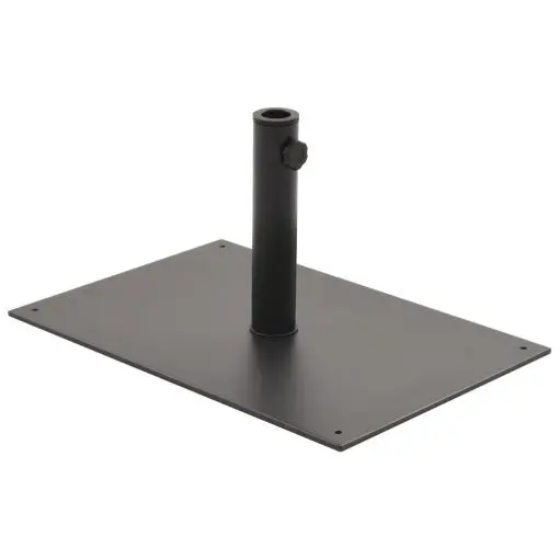 vidaXL Parasol Base Black Steel 15 kg