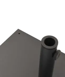 vidaXL Parasol Base Black Steel 15 kg
