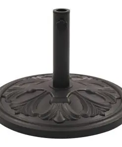 vidaXL Parasol Base Black Round 13 kg