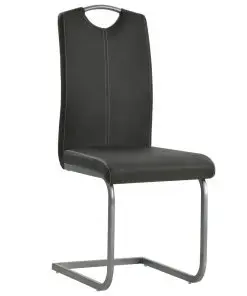 vidaXL Dining Chairs 6 pcs Grey Faux Leather