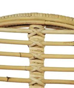 vidaXL Dining Chairs 6 pcs Natural Rattan