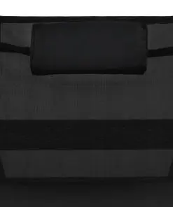 vidaXL Sun Loungers 2 pcs with Table Poly Rattan and Textilene Black