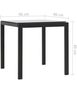 vidaXL Sun Loungers 2 pcs with Table Poly Rattan and Textilene Black